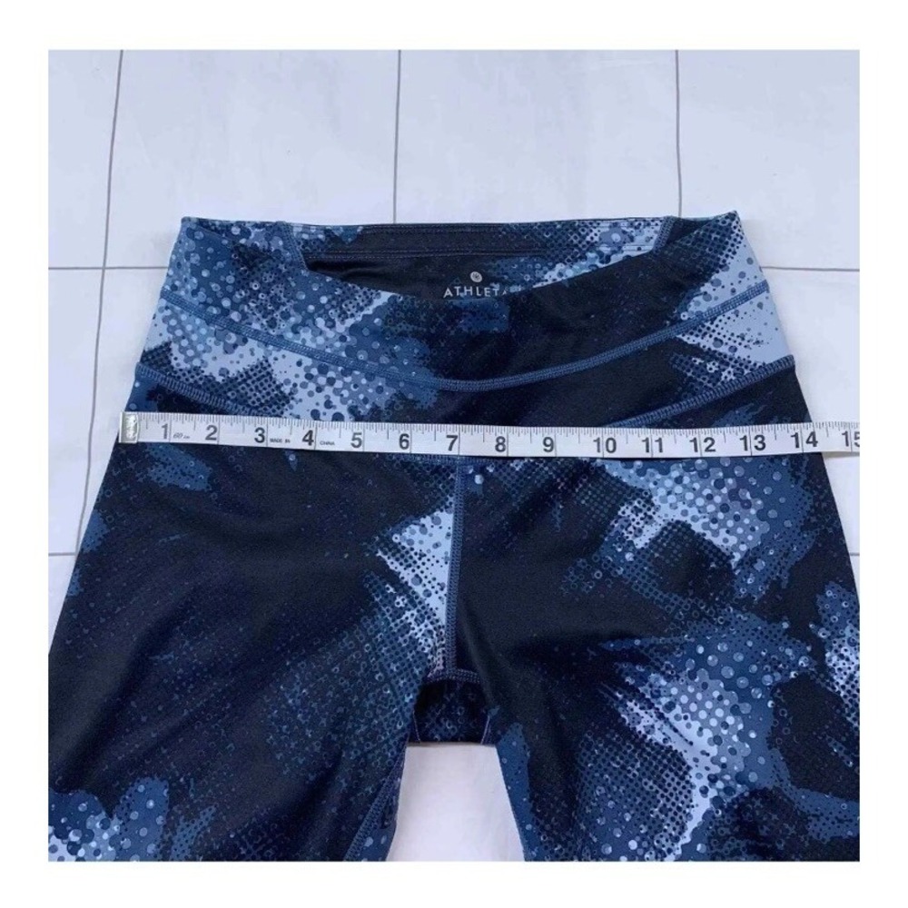 Athleta Electric Sonar Capri Leggings Womens XS Blue‎ Gym Active Athletic 152878 - Picture 2 of 12